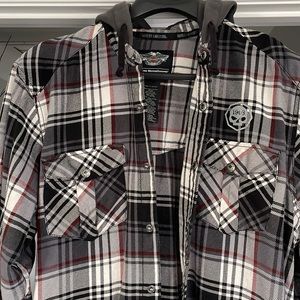 Harley Davidson Mens XL Flannel Jacket